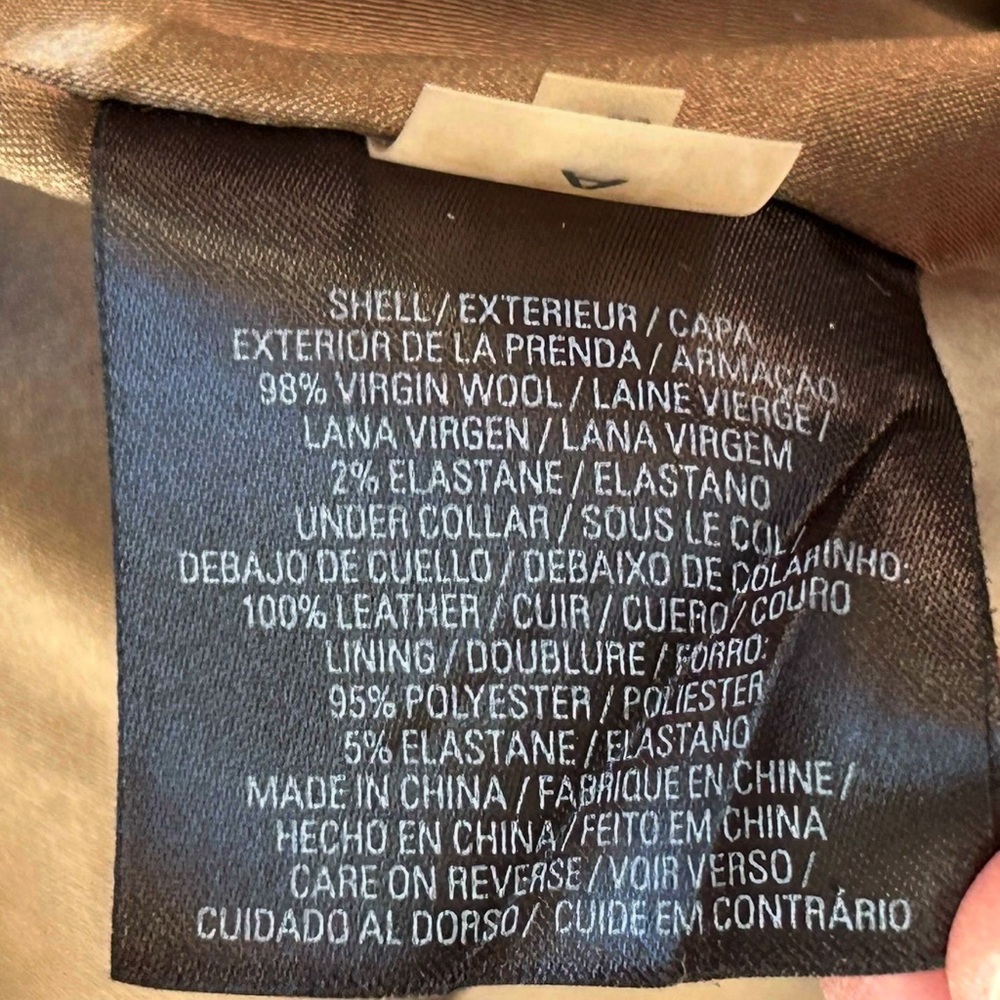 Elie Tahari Wool Suit with Leather Trim - Picture 7 of 14